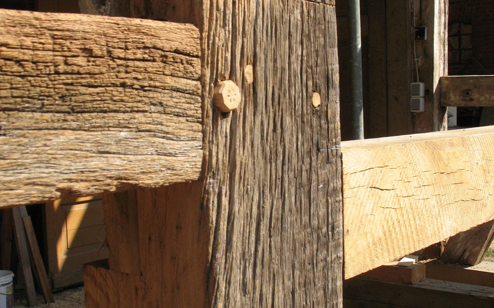 Fachwerksanierung eines alten Kornspeichers