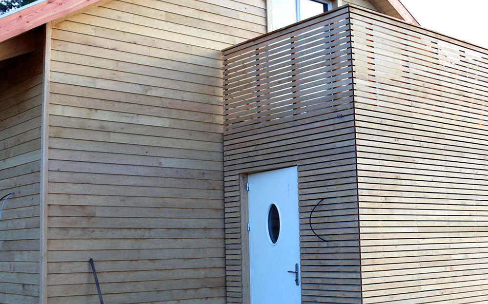 Wohnhaus mit Eichenholzfassade