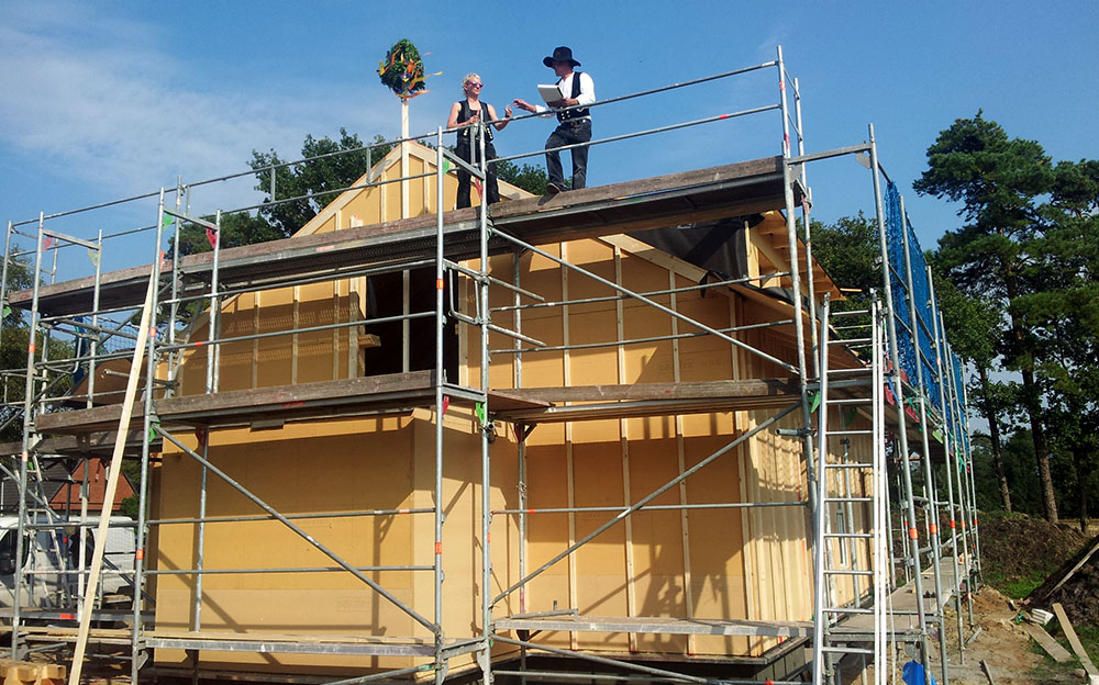 Wohnhaus mit Eichenholzfassade